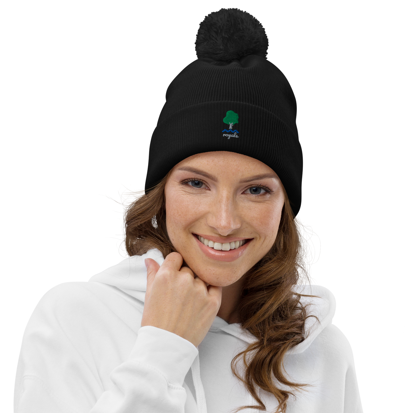 Elm Tree - Royals. Pom pom beanie